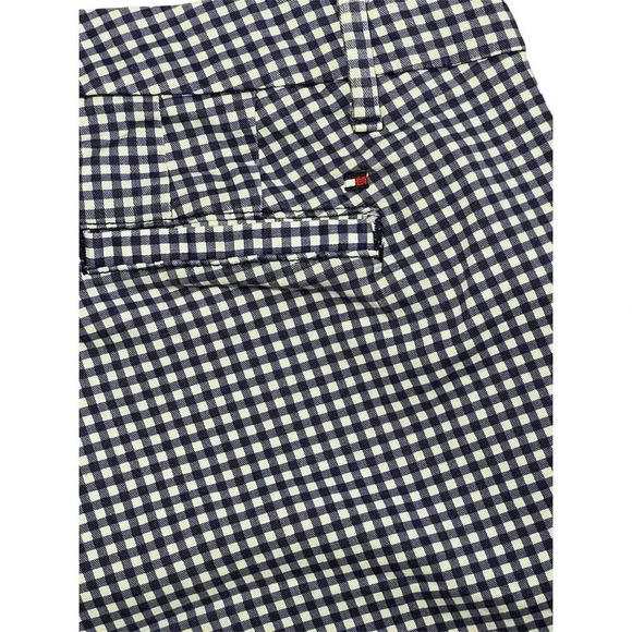 Tommy Hilfiger Women's Size 6 Blue Gingham Slim Dress Pants - Picture 7 of 8